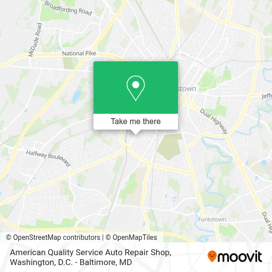 American Quality Service Auto Repair Shop map