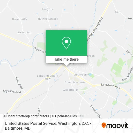 United States Postal Service map