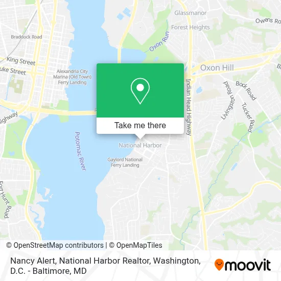 Nancy Alert, National Harbor Realtor map
