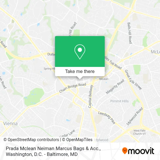 Prada Mclean Neiman Marcus Bags & Acc. map