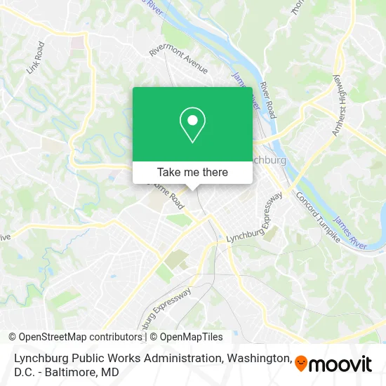 Lynchburg Public Works Administration map
