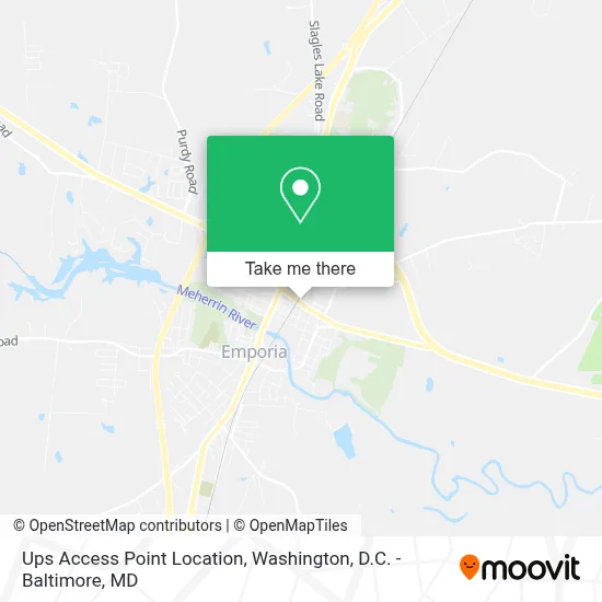 Ups Access Point Location map