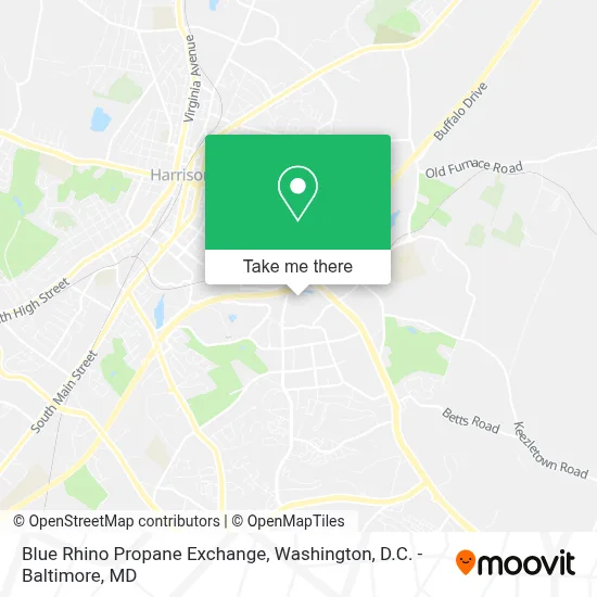 Blue Rhino Propane Exchange map