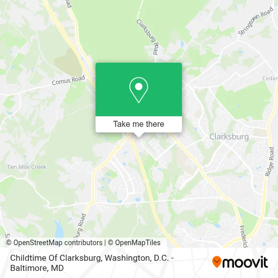 Childtime Of Clarksburg map