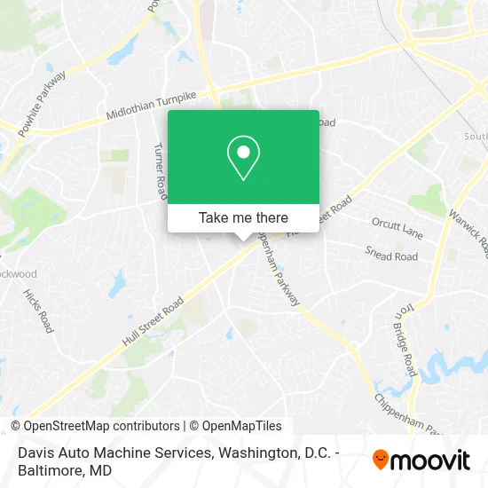 Davis Auto Machine Services map