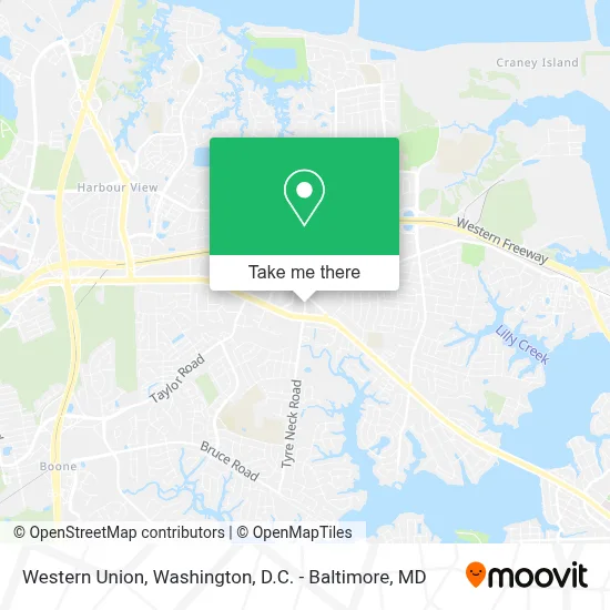 Western Union map