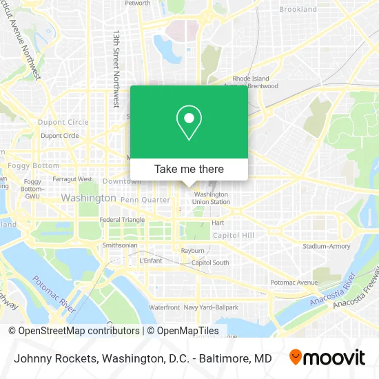 Johnny Rockets map