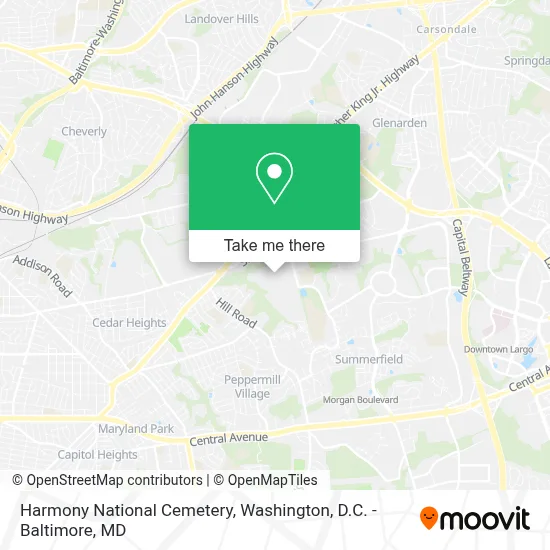 Harmony National Cemetery map