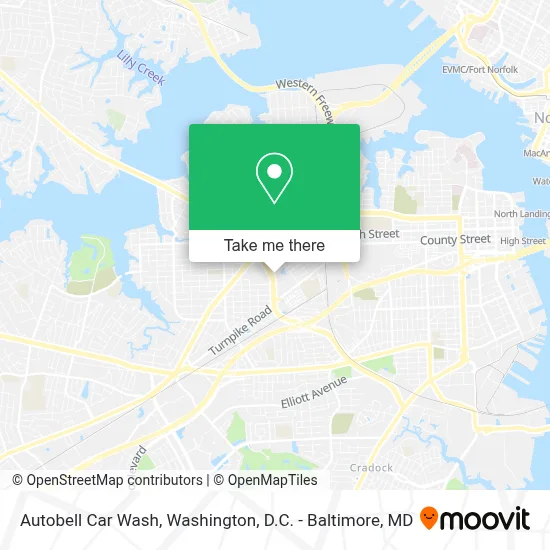 Autobell Car Wash map