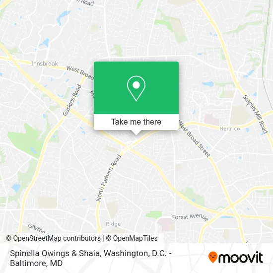 Spinella Owings & Shaia map