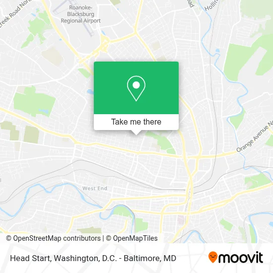 Head Start map