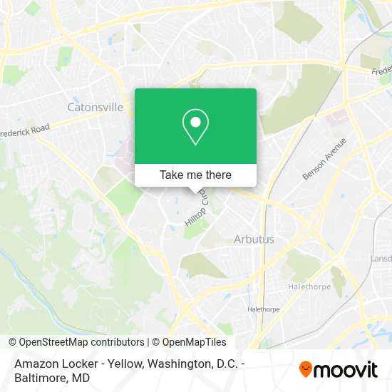 Amazon Locker - Yellow map