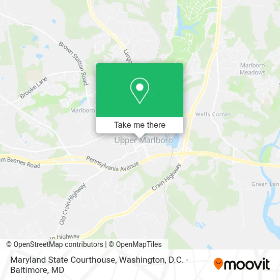 Maryland State Courthouse map