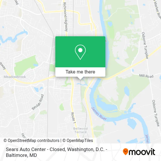Sears Auto Center - Closed map