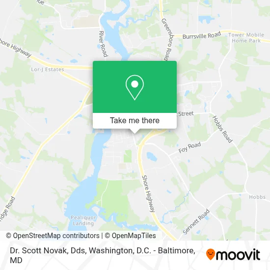 Dr. Scott Novak, Dds map
