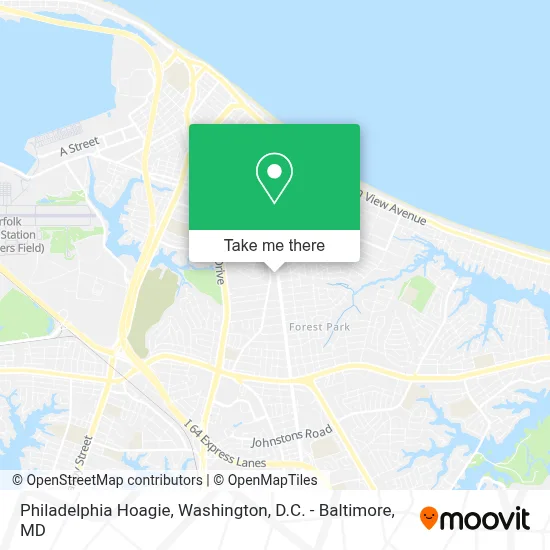 Philadelphia Hoagie map