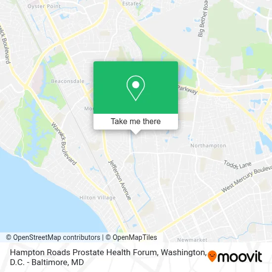 Hampton Roads Prostate Health Forum map