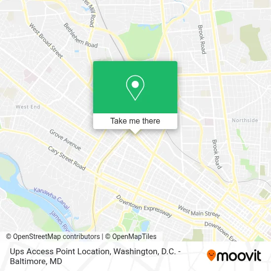 Ups Access Point Location map