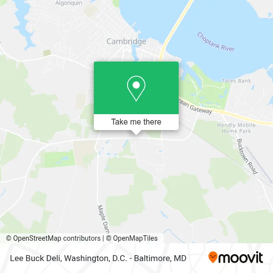 Lee Buck Deli map