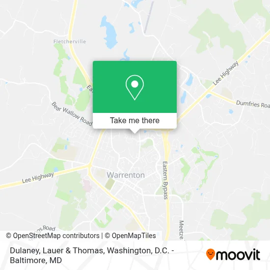 Dulaney, Lauer & Thomas map