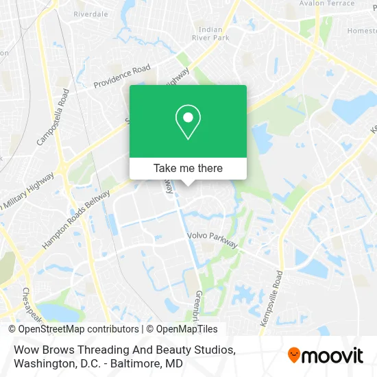 Wow Brows Threading And Beauty Studios map
