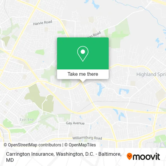 Carrington Insurance map