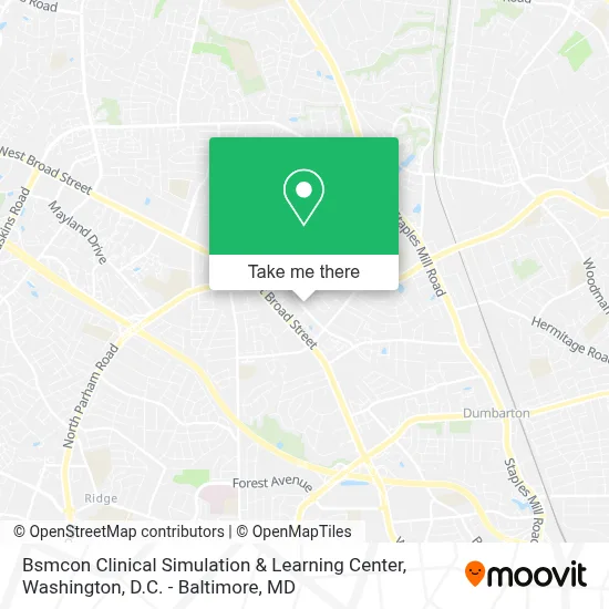Bsmcon Clinical Simulation & Learning Center map