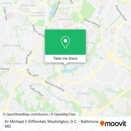 Dr Michael F Diffendall map
