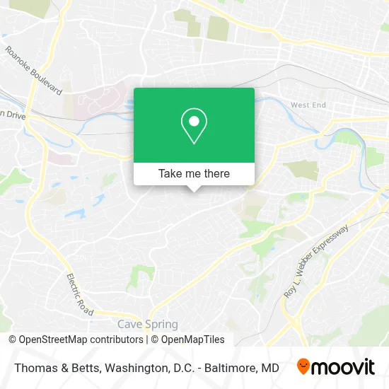 Thomas & Betts map