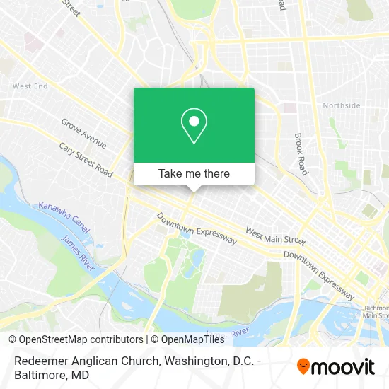 Redeemer Anglican Church map
