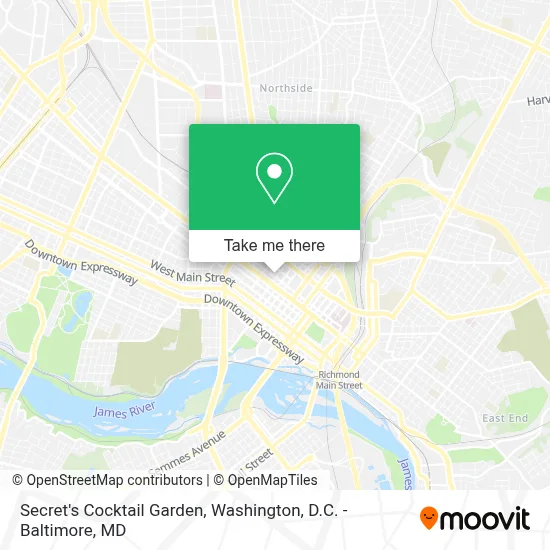 Secret's Cocktail Garden map
