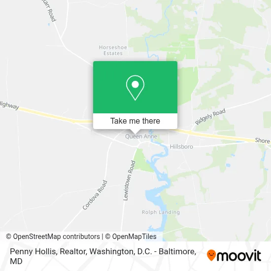 Penny Hollis, Realtor map