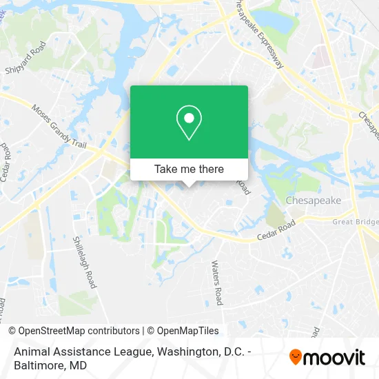 Animal Assistance League map