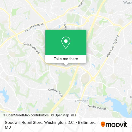 Goodwill Retail Store map