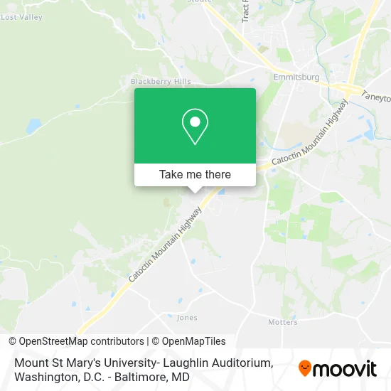 Mount St Mary's University- Laughlin Auditorium map