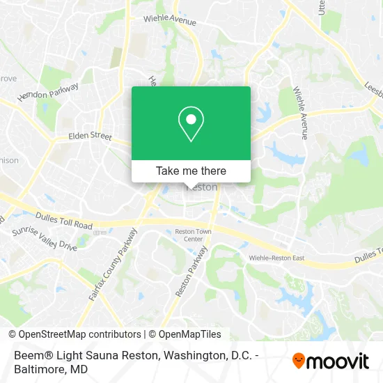 Beem® Light Sauna Reston map