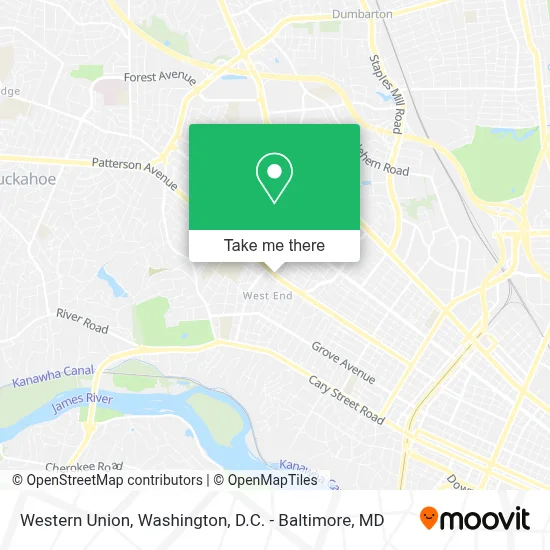 Western Union map