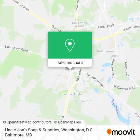 Uncle Jon's Soap & Sundries map