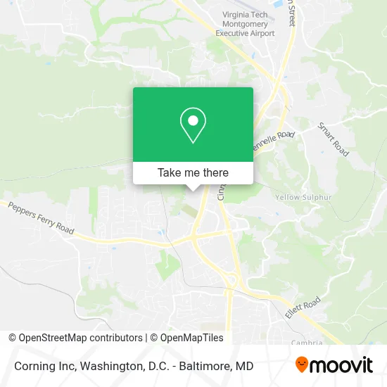 Corning Inc map
