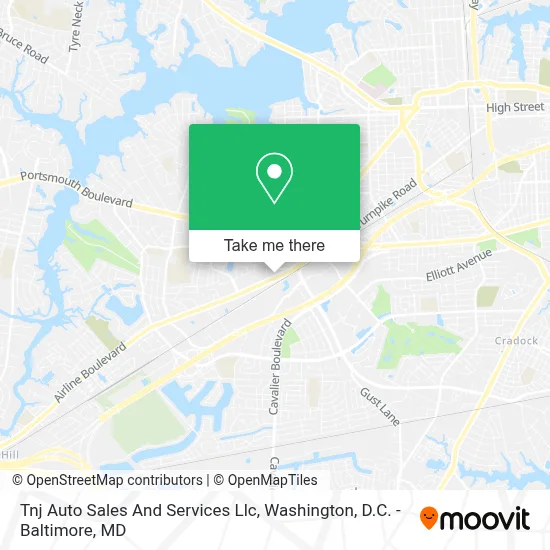 Tnj Auto Sales And Services Llc map