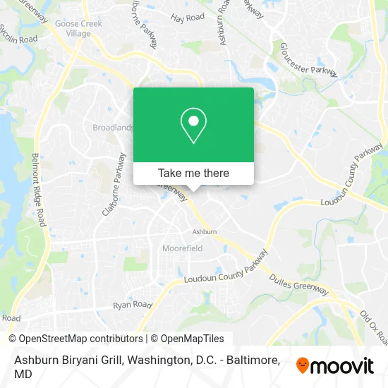 Ashburn Biryani Grill map
