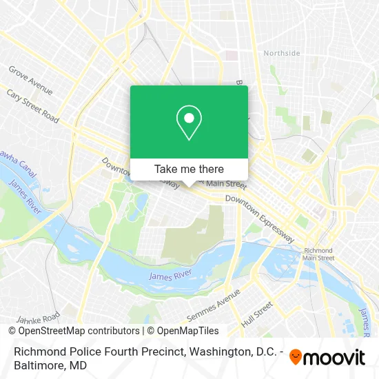 Richmond Police Fourth Precinct map