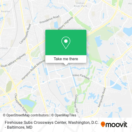 Firehouse Subs Crossways Center map