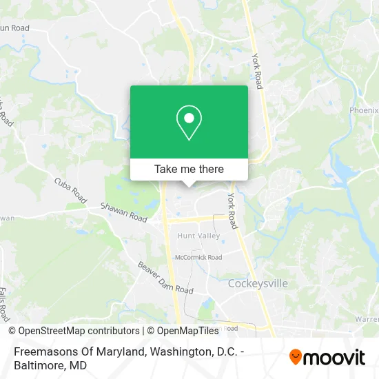 Freemasons Of Maryland map