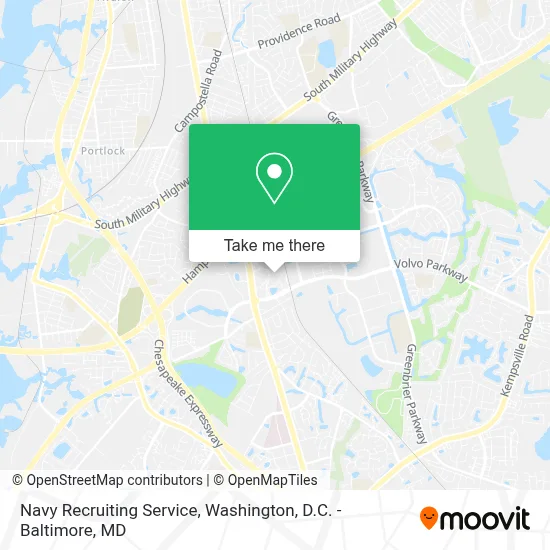 Navy Recruiting Service map
