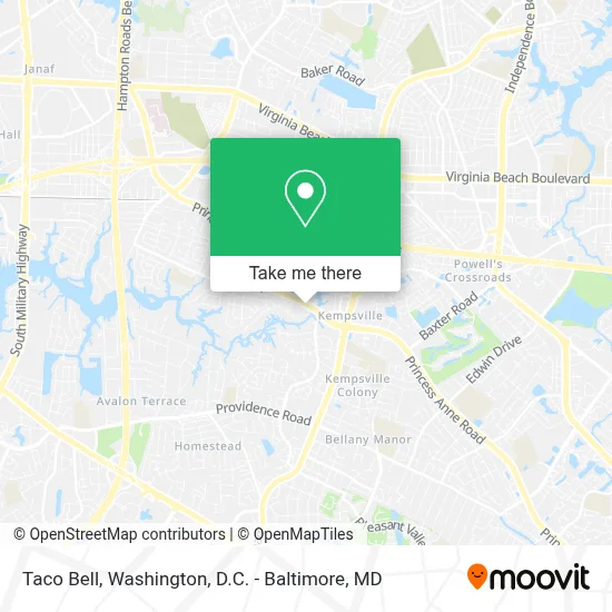 Taco Bell map