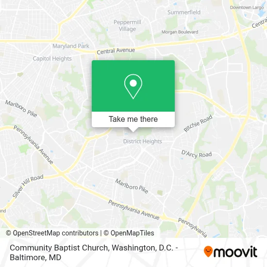 Community Baptist Church map