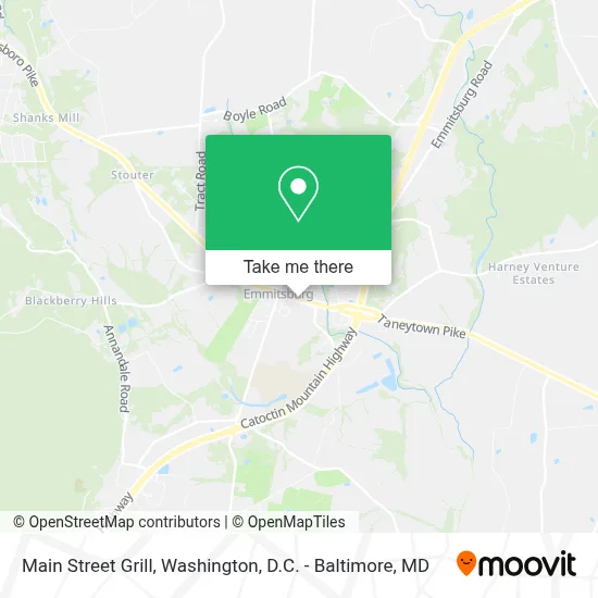 Main Street Grill map