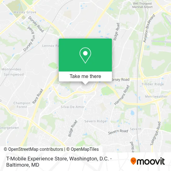 T-Mobile Experience Store map