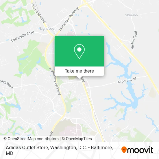 Adidas Outlet Store map